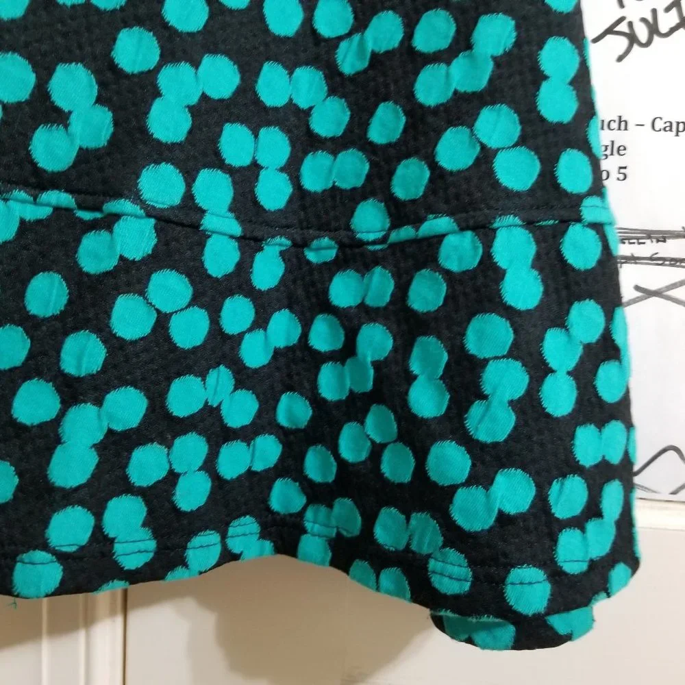 Kiddo by Katie dress Large polka dot print sleeveless fit & flare skater lined